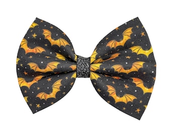 Halloween Bat Dog Bow Tie, Cat Collar Bows, Spooky Pet  Accessory