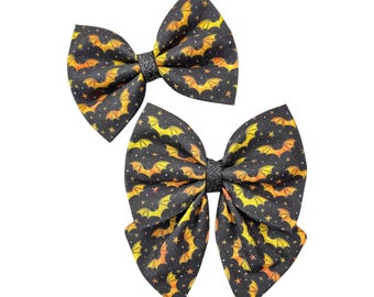 Halloween Dog Bow Tie Or Sailor Bow, Bat Dog Collar Bow For Halloween, Cat Bow Ties, Dog Sailor Bows
