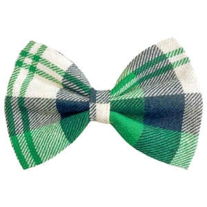 Green Plaid Dog Bow Tie | Cat Bow Tie | Plaid Dog Bow Ties | Green Dog Collar Bow | Tartan Plaid Bow Tie For Dogs | Pet Bow Ties | Dog Bows