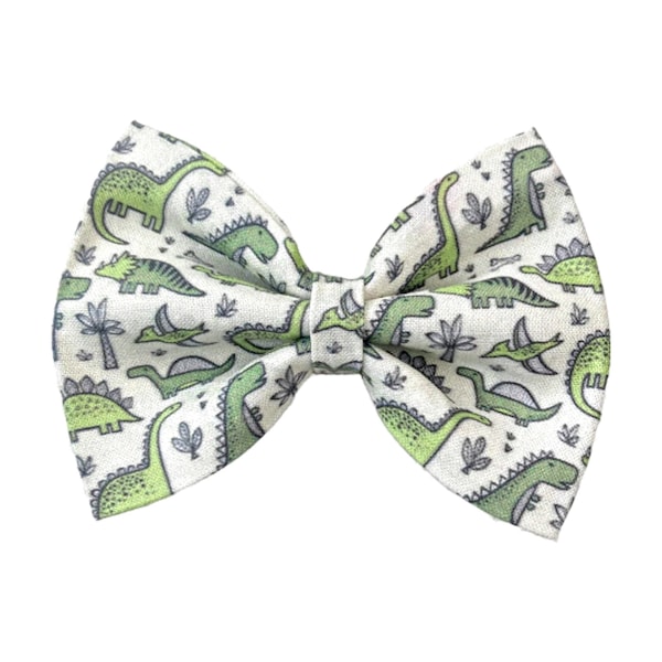 Dinosaur Dog Bow Tie, Cat Bow Ties, Green Bows For Pets, Dog Collar Bow, Gift For Pet, Dino Bowtie
