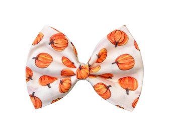 Pumpkin Dog Bow Tie, Halloween Cat Collar Bowtie