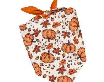 Halloween Pumpkin Dog Bandana, Reversible Halloween Bandana For Dogs, Cat Bandana, Fall Bandanas, Halloween Dog Scarf, Gift For Dogs