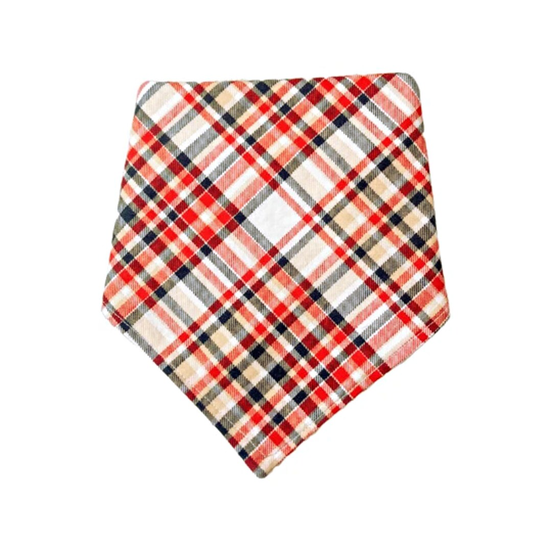 Dog Bandana Plaid Dog Bandana Fall Dog Bandanas Autumn Etsy