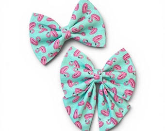 Pajarita de flamenco para perro o pajarita marinera, lazos azules para collar de gato, pajaritas marineras para mascotas