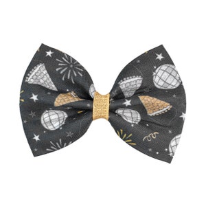 Gold Star Dog Bow Tie New Years Eve Dog Bow Tie New Year 