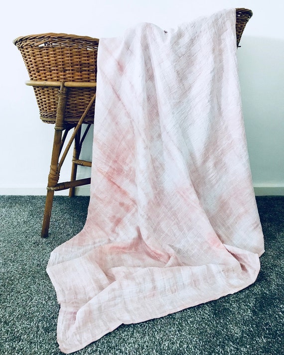 tie dye muslin swaddle