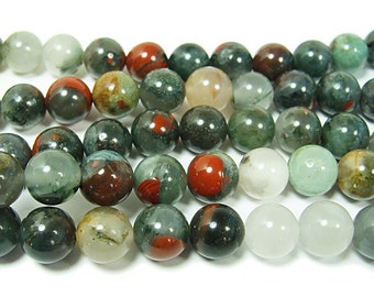 Natural 8mm African Blood Quartz Round Beads Genuine Gemstone