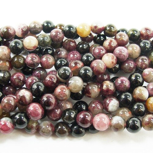 Natural Peach Moonstone 6mm Smooth Round Gemstone Beads Strand - 11841