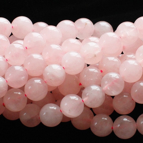 Natural 12mm Rose Quartz Round Beads Genuine Gemstone