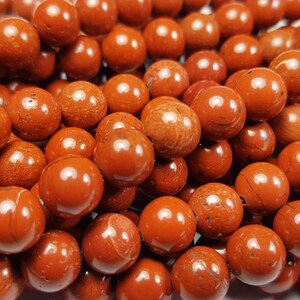 Natural 12mm 33 Beads Red Jasper Round Beads Genuine Gemstone