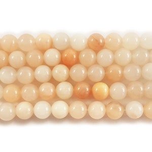 Natural 4mm Pink Aventurine Round Beads Genuine Gemstone