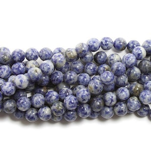 Natural 6mm Denim Lapis Round Beads Genuine Gemstone