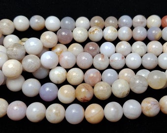 Natural 6mm 15.5" Australian Agate Smooth Round Beads Genuine Gemstone