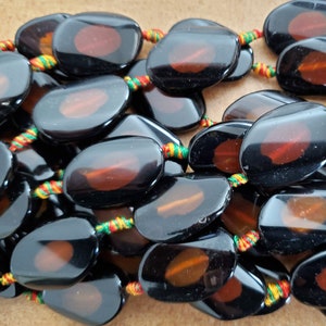 Natural Dyed Twisted Oval Beads 25x35mm 9 Beads Agate Twisted Oval Beads Genuine Gemstone