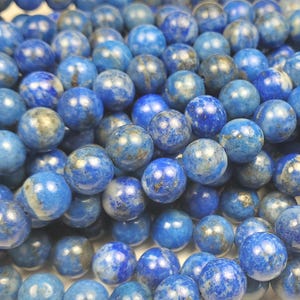 Natural 8mm Natural Lapis Round Beads Genuine Gemstone