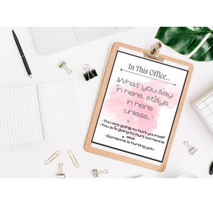 School Counselor Sign, School Counselor Office Decor, School Counselor Door sign, &quot;In this office&quot; Sign