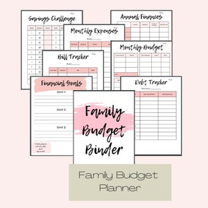 Budget Binder, Budget Planner, Printable Budget Binder, Budget Tracker, Budget Tracker Printable