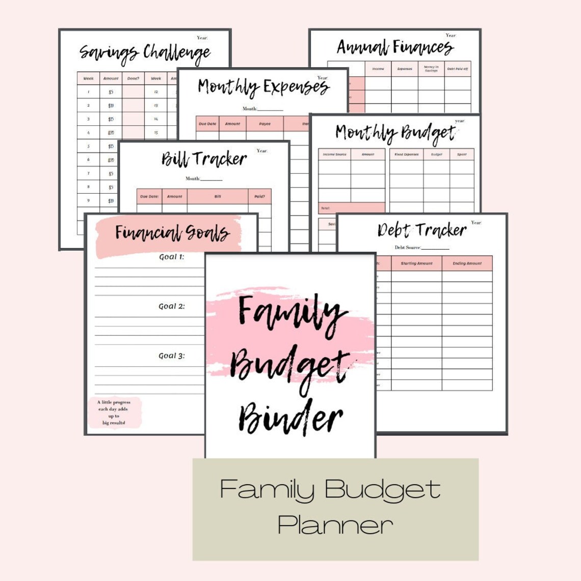 Budget Binder, Budget Planner, Printable Budget Binder, Budget Tracker