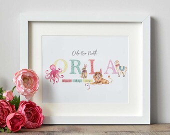 baby name frames