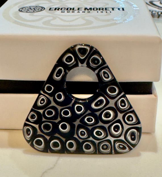 Ercole Moretti Large Triangular Pendant-Choice of… - image 9