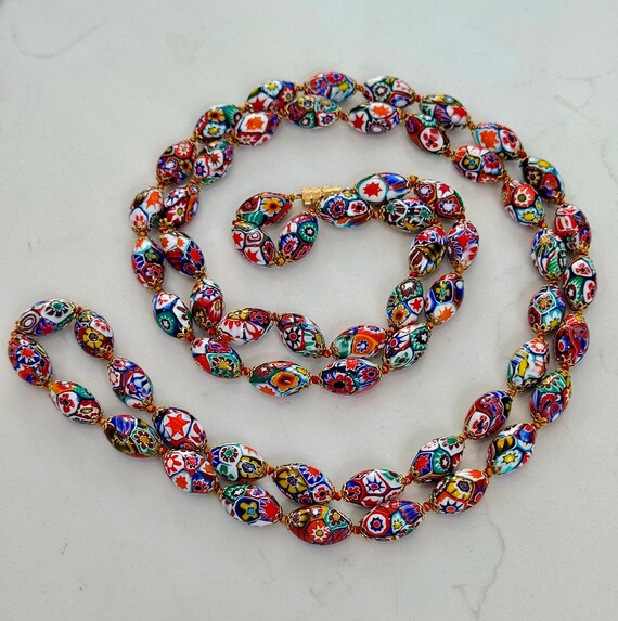 Extra Long Ercole Moretti Millefiori Murano Glass… - image 4