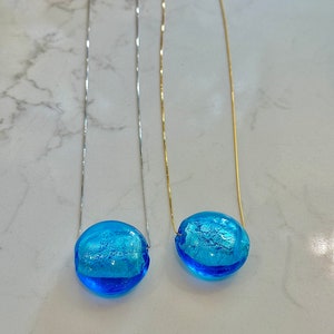 Deep Aqua Blue Marbled Marco Necklace main image 0