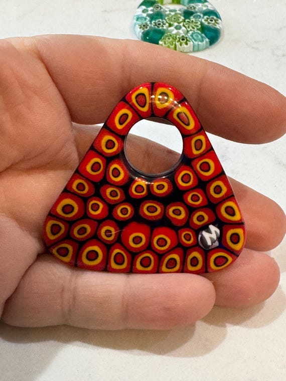 Ercole Moretti Large Triangular Pendant-Choice of… - image 8