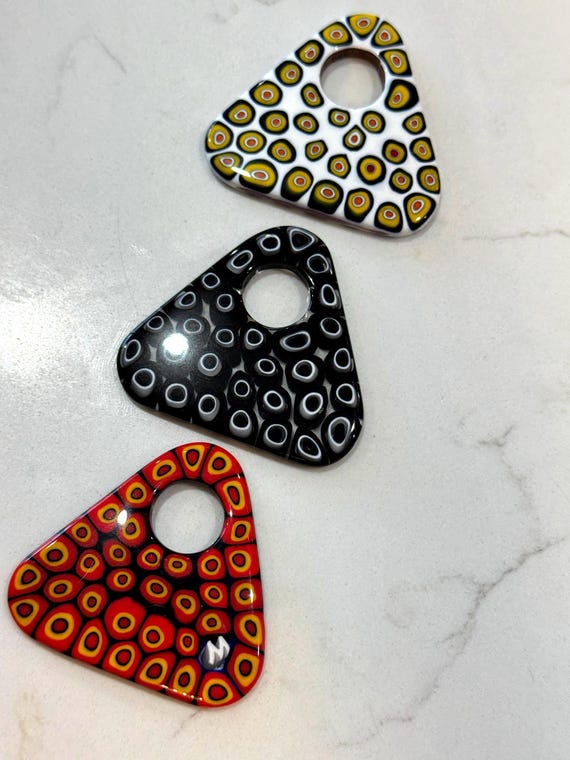 Ercole Moretti Large Triangular Pendant-Choice of… - image 5