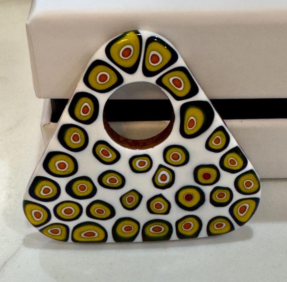 Ercole Moretti Large Triangular Pendant-Choice of… - image 3