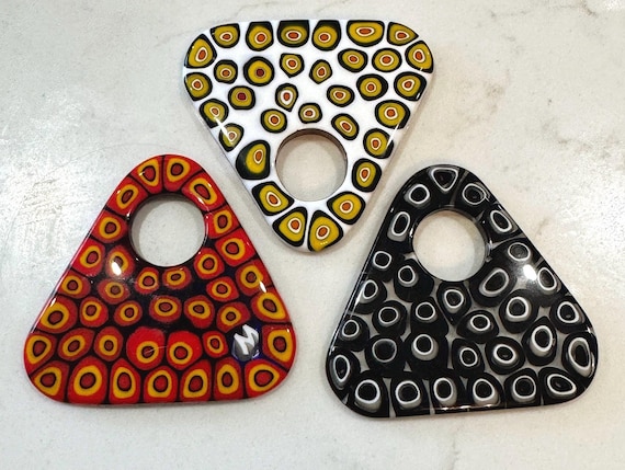 Ercole Moretti Large Triangular Pendant-Choice of… - image 1