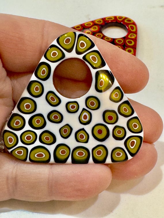 Ercole Moretti Large Triangular Pendant-Choice of… - image 7