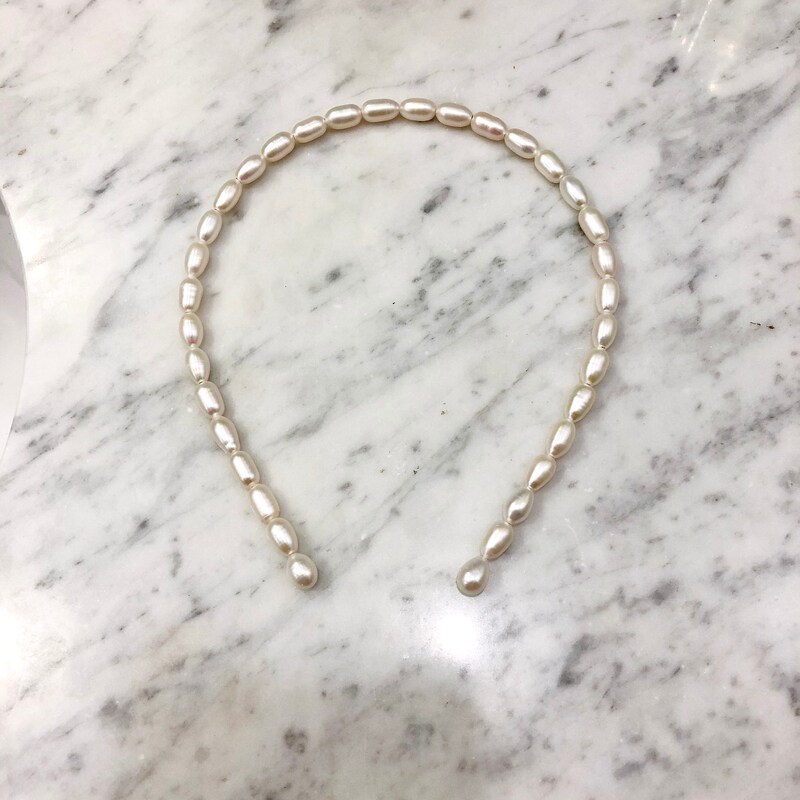 Tan Pearl Headband