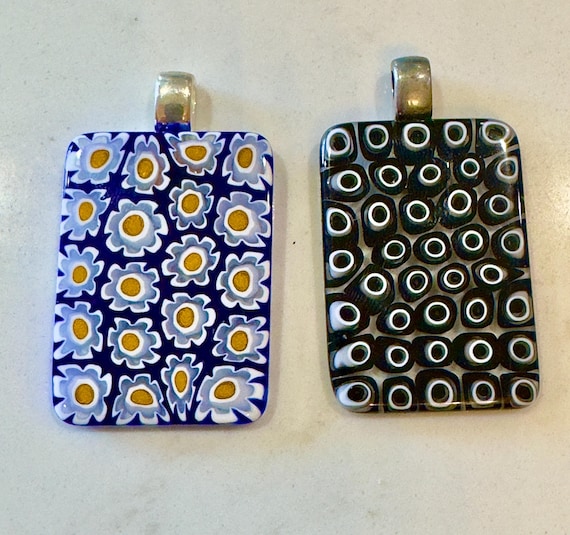 Ercole Moretti Rectangular Pendant-Choice of Blac… - image 1