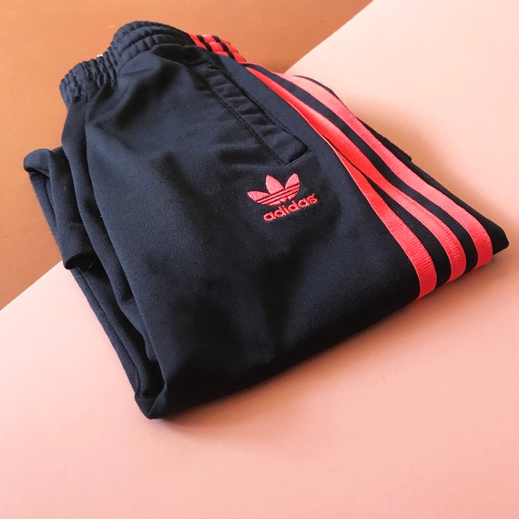 neon pink adidas tracksuit