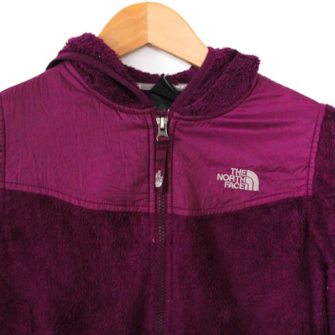 Retro The North Face Purple Fleece Teddy Bear Zip Up Jacket Etsy