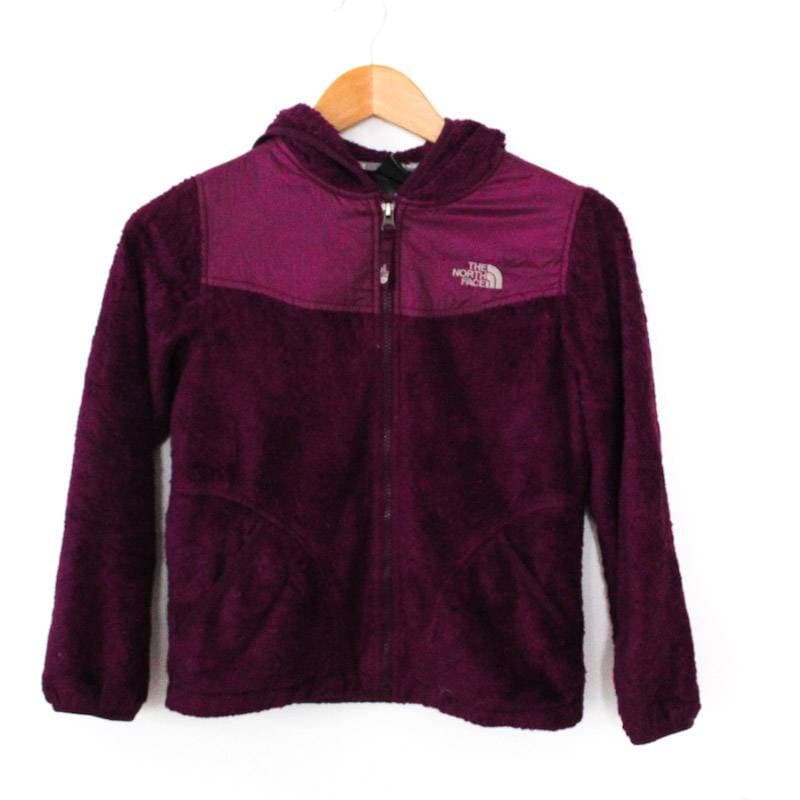 Retro The North Face Purple Fleece Teddy Bear Zip Up Jacket | Etsy