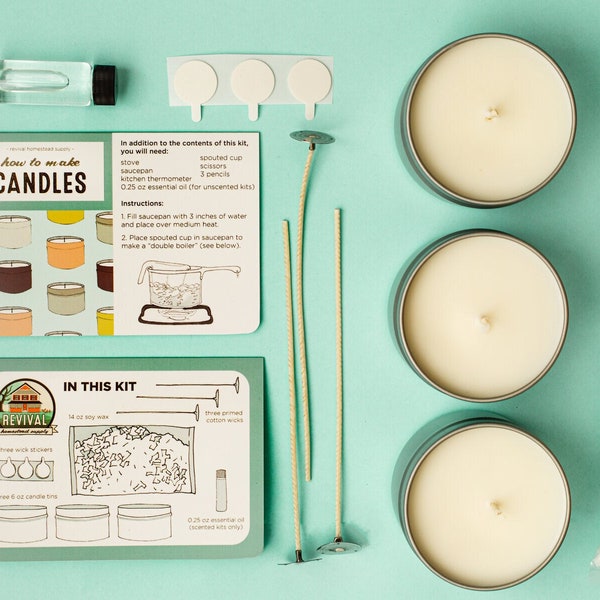 REFILL - Candle Kit, Make Your Own Candles with Soy Wax and Essential Oils - REFILL