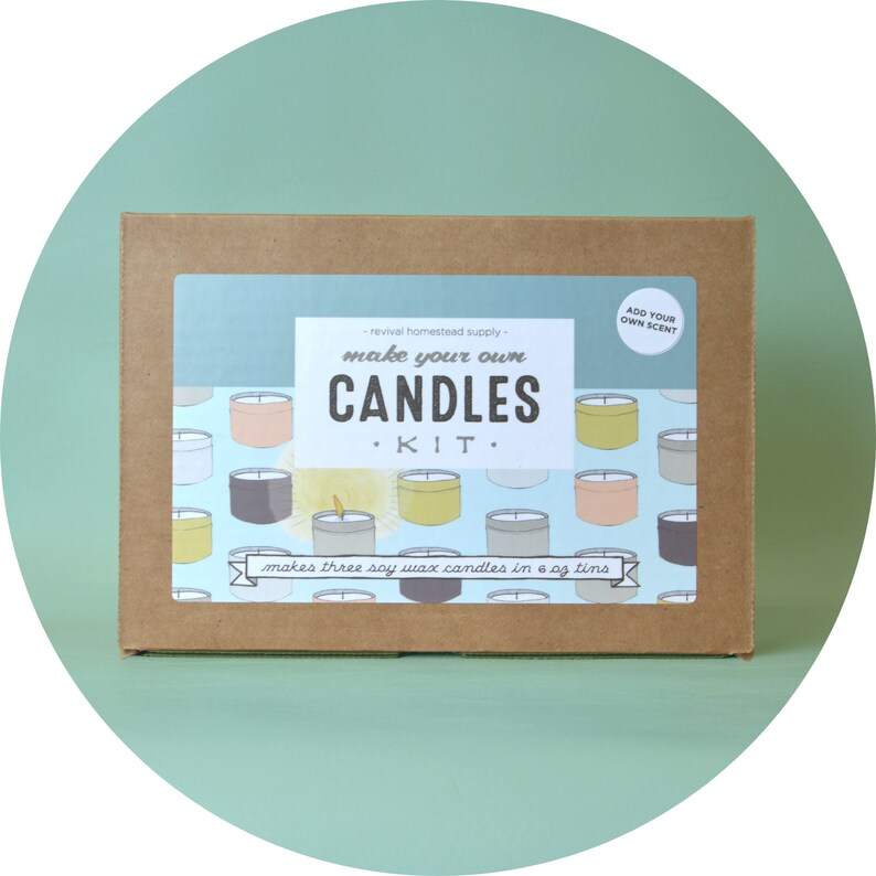 Candle Kit Make Your Own Candles with Soy Wax and Essential Etsy