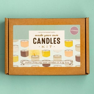 Candle Kit, Make Your Own Candles with Soy Wax and Essential Oils