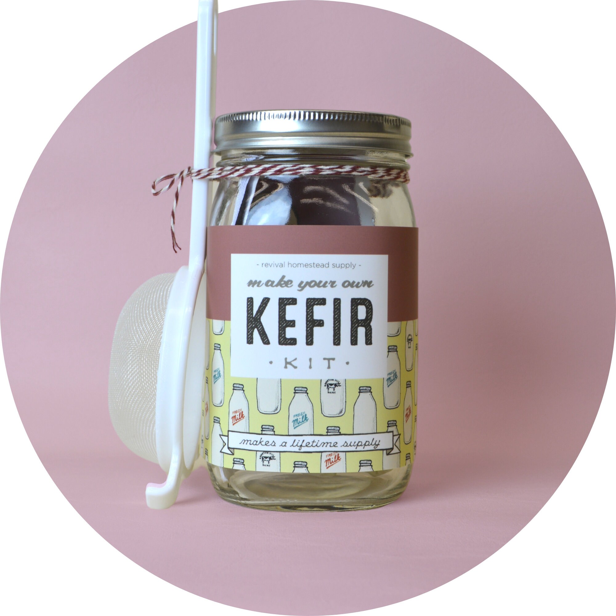 Milk Kefir Kit Make Your Own Etsy