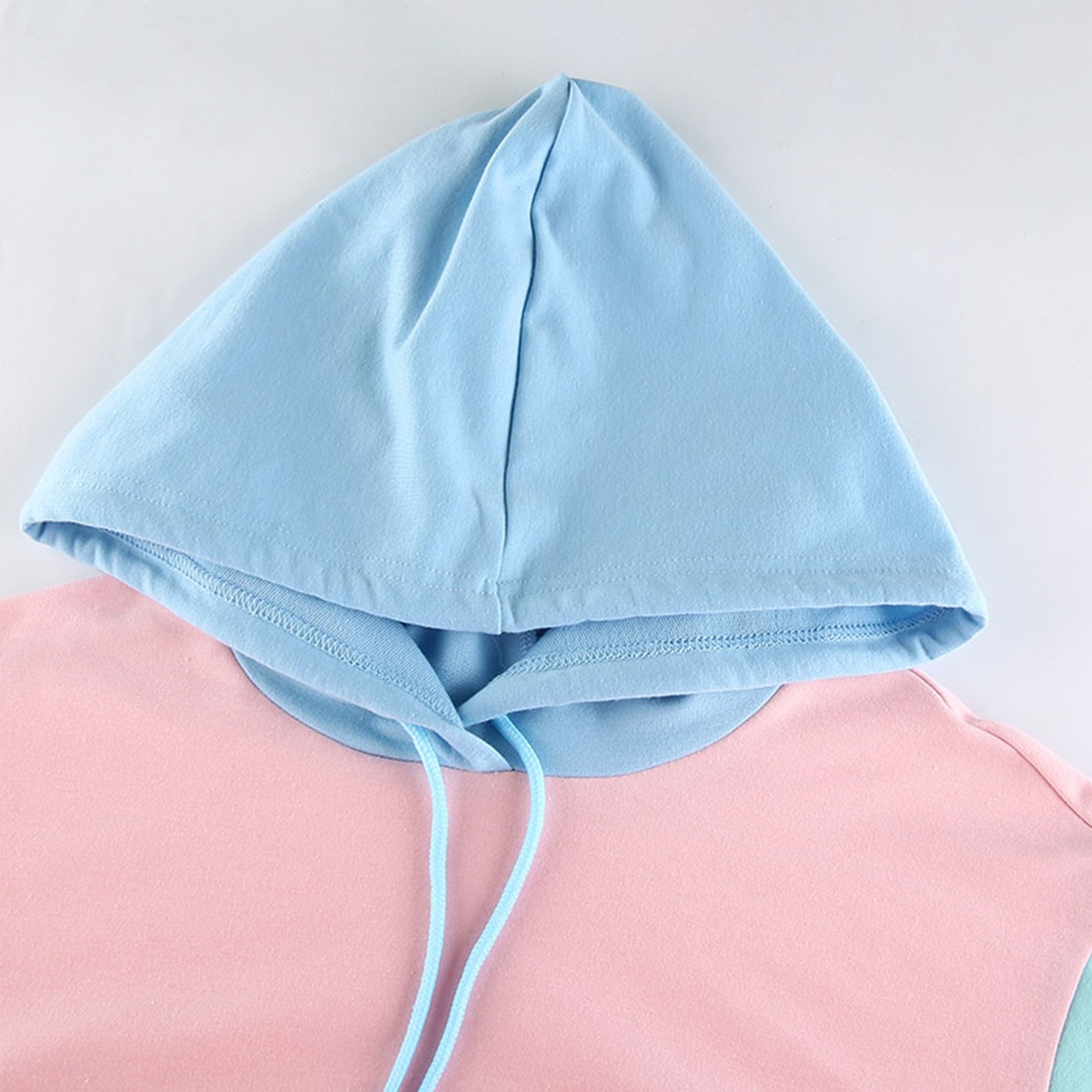 Pastels Hoodie Sweat à capuche Color Block Coloré Pastel Etsy