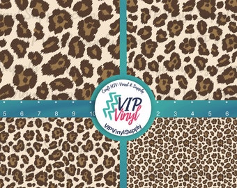 Cheetah/leopard Print HTV heat Transfer Vinyl or Oracal 651 - Etsy