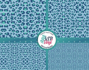 Cheetah/leopard Print HTV heat Transfer Vinyl or Oracal 651 - Etsy