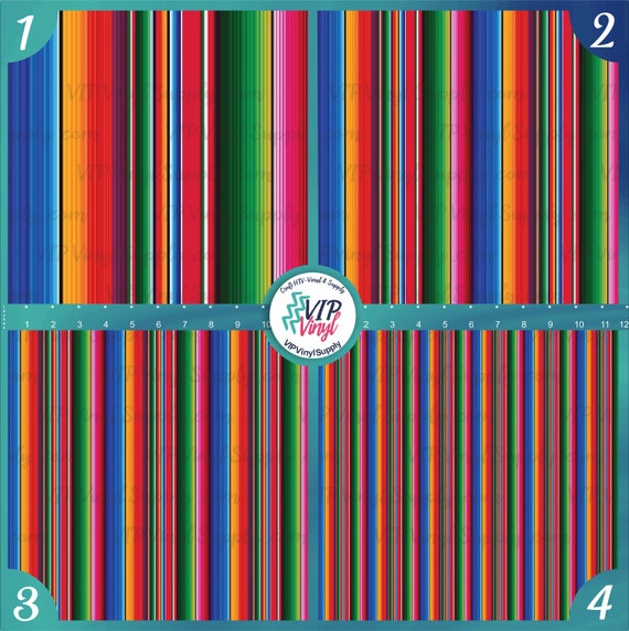 Serape Heat Transfer Vinyl, Pattern HTV Vinyl or Adhesive Vinyl, Printed  Vinyl Sheets, Tshirt Iron on Vinyl, Vivid Serape HTV 252B 