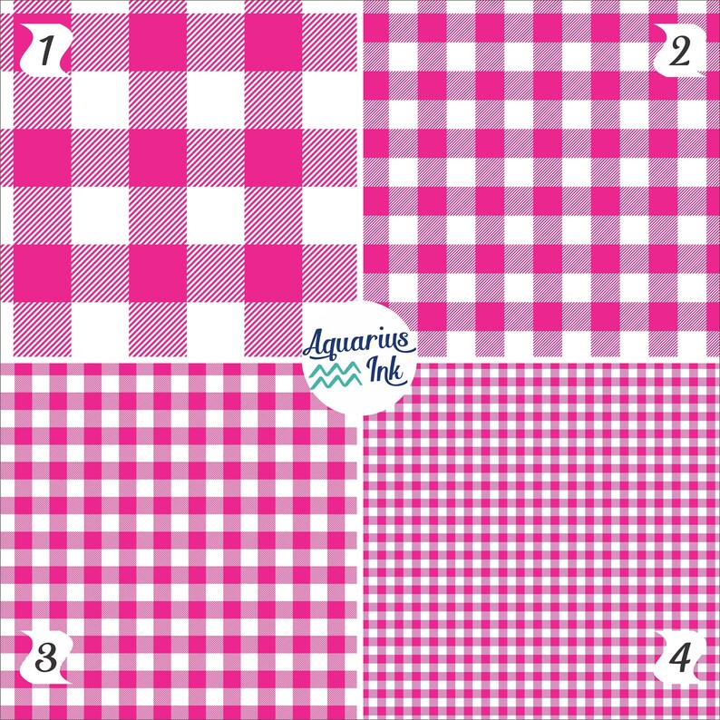 Pink and White Buffalo Plaid Vinyl Patterned HTV Vinyl Etsy