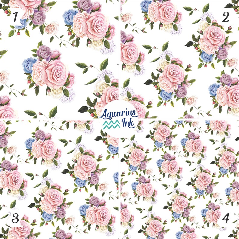 Floral HTV Vinyl Flower Pattern Vinyl Sheet Floral Print on Etsy