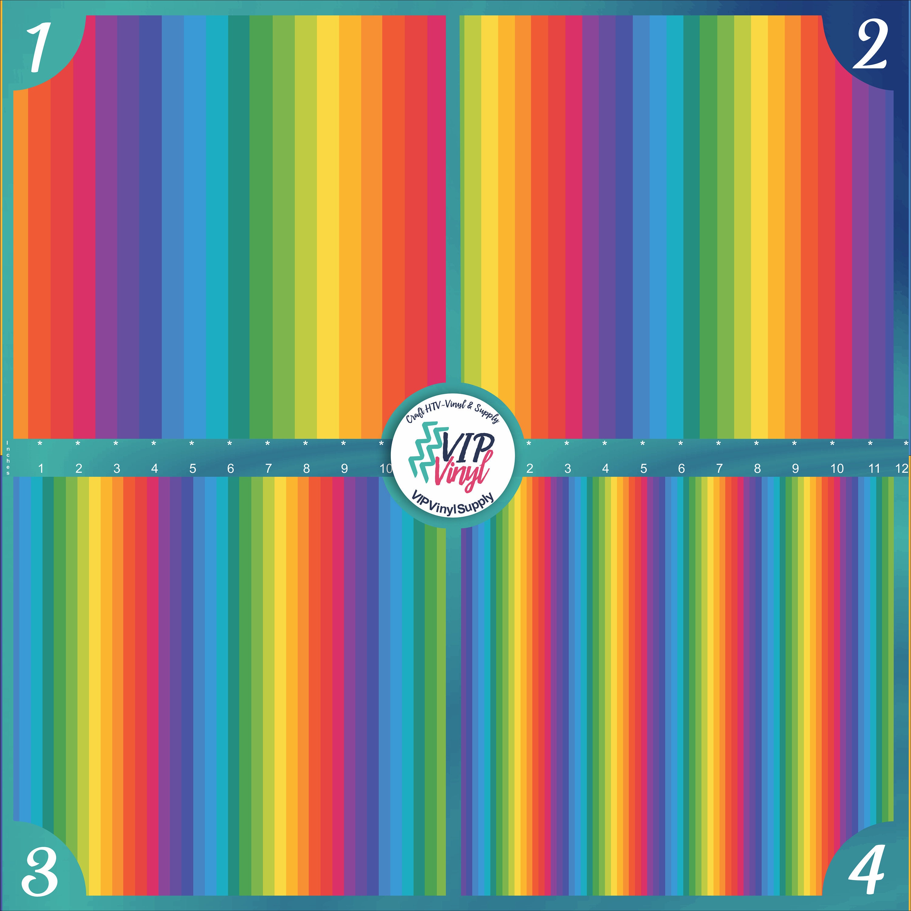 Pattern Vinyl Oracal Adhesive Craft Vinyl 6 Pattern HTV Rainbow