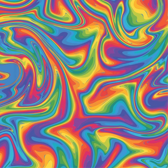 Printed pattern permanent vinyl Ombré Rainbow Print 12 x 12 Sheet