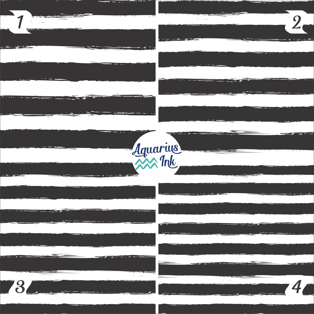Black Striped Vinyl Sheet, HTV Vinyl or Adhesive Vinyl, Black & White