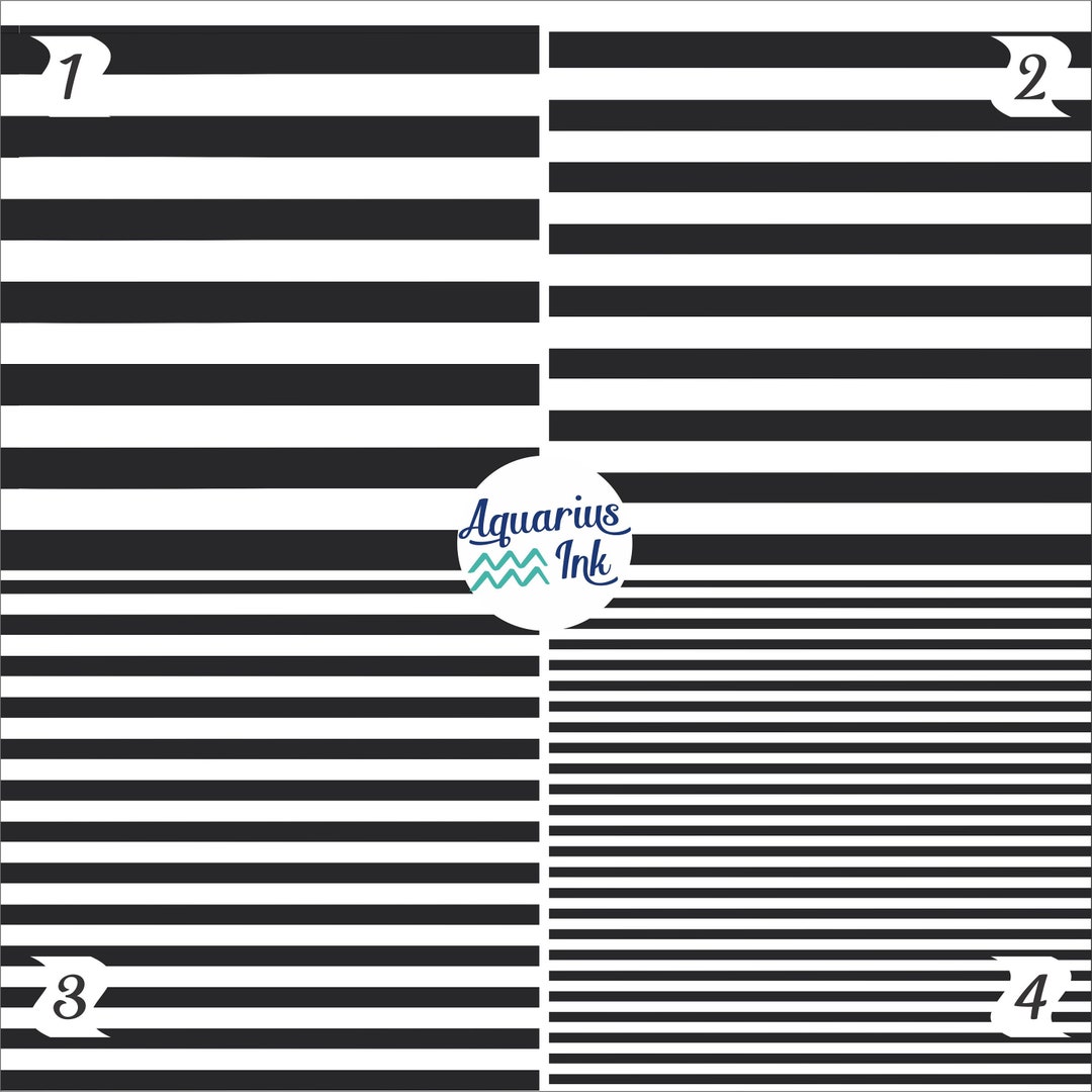 Black White Stripe HTV Vinyl, Pattern Vinyl Sheet, Heat Tranfer Vinyl
